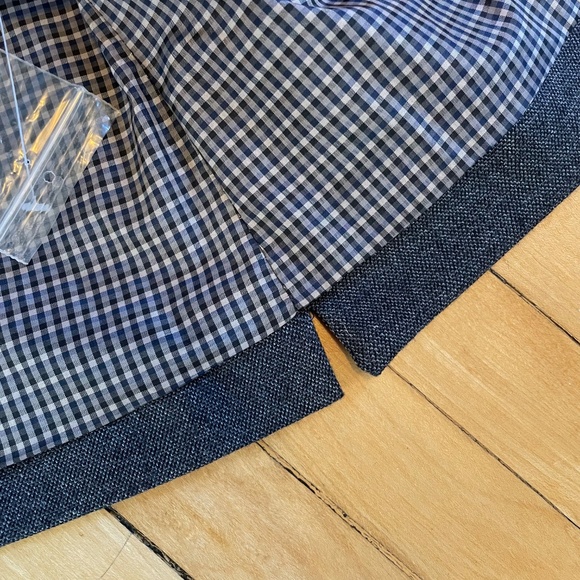 JOSEPH ABBOUD NWOT Woven Stretch Button Front Vest Waistcoat Preppy Academia - Picture 5 of 11